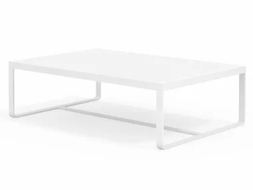 SIT - Rectangular low aluminium coffee table by Bivaq - view 2