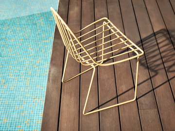 ILLA - Sled base aluminium chair with integrated cushion by Bivaq - view 3