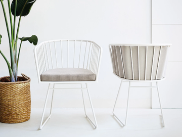 ILLA - Sled base aluminium chair with armrests by Bivaq - view 2