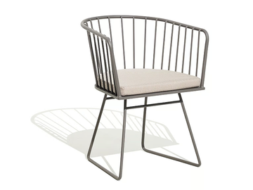 ILLA - Sled base aluminium chair with armrests by Bivaq - view 3