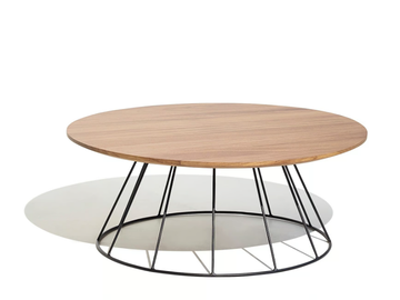 ILLA - Aluminium and wood garden side table by Bivaq - view 2
