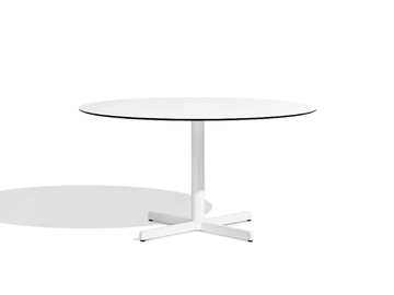SIT - Round aluminium table with 4-star base by Bivaq - view 2