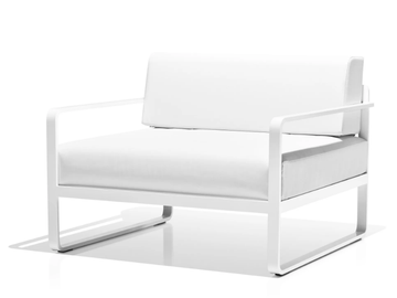 SIT - Vinytex garden armchair with armrests by Bivaq - view 2