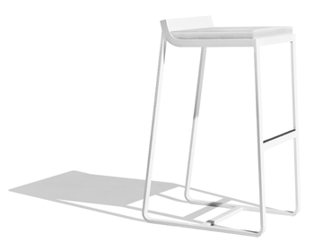 SIT - Sled base high stool with integrated cushion by Bivaq - view 2