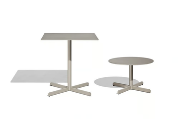 SIT - Aluminium table with 4-star base by Bivaq - view 3
