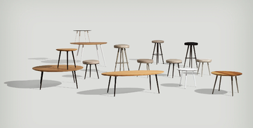 VINT - Round low garden side table by Bivaq - view 3