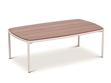 TEJA - Low rectangular steel and wood coffee table by Bivaq - view 2