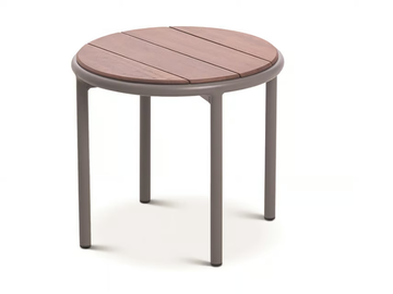 TEJA - Low round steel and wood coffee table by Bivaq - view 3