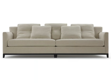 BRUCE - 3 seater linen sofa by Blasco - view 3