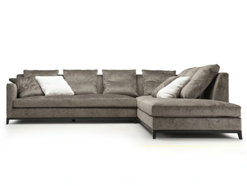 BRUCE - Corner sectional linen sofa by Blasco - view 3