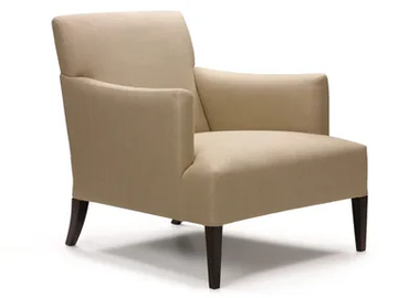 LOBBY - Linen armchair with armrests by Blasco - view 2