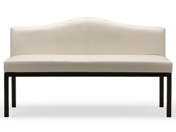 SAVOY - Fabric bench with back by Blasco - view 2