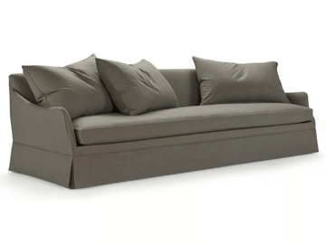 LOUVRE - 3 seater fabric sofa with castors by Blasco - view 2