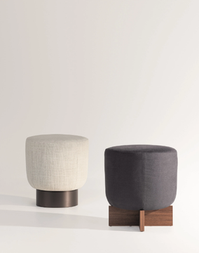 BELT & CROSS - Round fabric pouf by Bonaldo - view 3