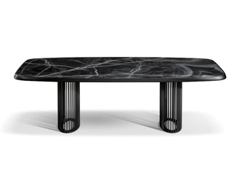 LUNA BIANCA - Barrel-shaped ceramic table by Bonaldo - view 2