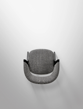 REMO - Fabric chair with ash structure by Bonaldo - view 3