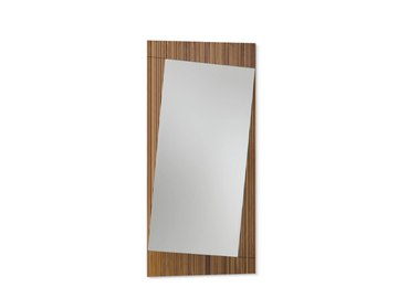 MUSA - Rectangular wall-mounted walnut mirror by Bonaldo - view 2