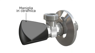 TRISTAR - Angle ceramic stop valve by Bonomini - view 3