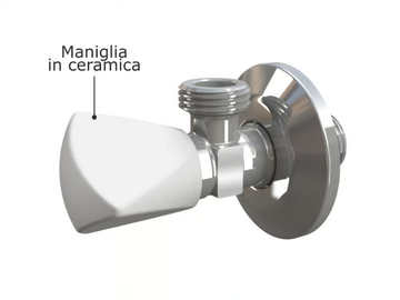 TRISTAR - Angle ceramic stop valve by Bonomini - view 2