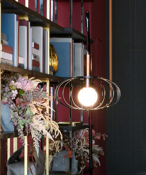 LIRA - LED metal floor lamp by Borzalino - view 3