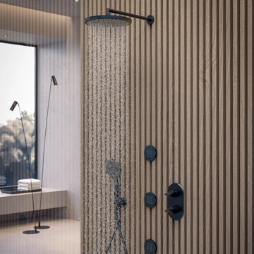 APICE - Thermostatic shower mixer with plate by Bossini - view 3