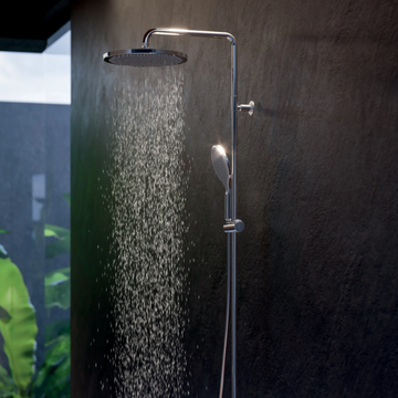 APICE - Shower panel with diverter with hand shower with overhead shower by Bossini - view 3