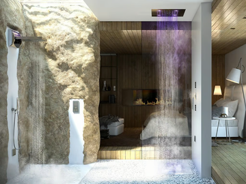 Dream 4 Getti - RGB CROMOTERAPIA - Contemporary style LED overhead shower by Bossini - view 2