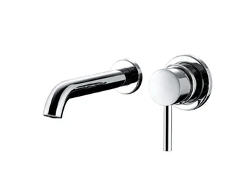 OKI - Design wall-mounted brass washbasin mixer by Bossini - view 2