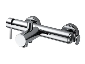 OKI - Design wall-mounted single handle brass bathtub mixer with diverter by Bossini - view 2