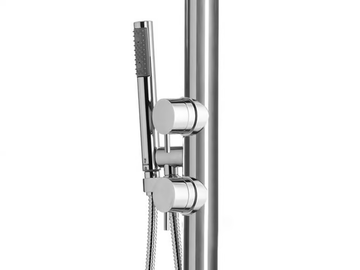 Nek Floor Ø 250 - Floor standing shower panel with hand shower by Bossini - view 3