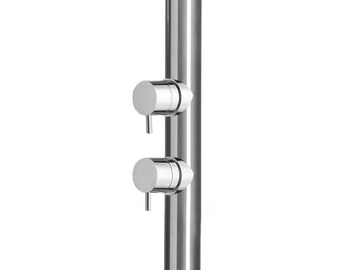 Nek Floor Ø 250 - Floor standing stainless steel shower panel by Bossini - view 3