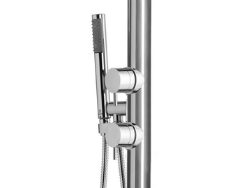 Nek Floor Ø 300 - Floor standing shower panel with hand shower by Bossini - view 3