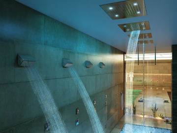 Dream 4 Sprays - RGB CROMOTHERAPY - LED overhead shower with chromotherapy by Bossini - view 3