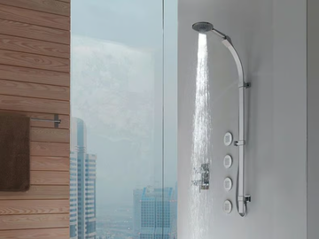 MIXA/3 FITAIR - Shower wallbar with hand shower by Bossini - view 2