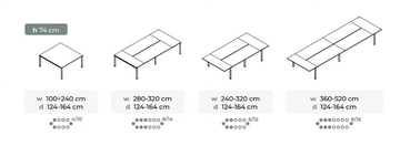 TAKE OFF - Rectangular meeting table by Bralco - view 3
