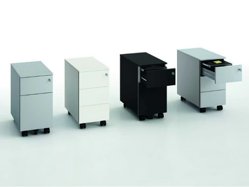 GATE - Modular office drawer unit with castors with lock by Bralco - view 2