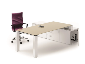 JET EVO - Sectional office desk with cable management by Bralco - view 3