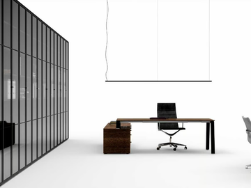 TAKE OFF - Open Modular tempered glass office shelving by Bralco - view 3