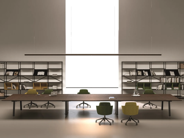TAKE OFF - Rectangular meeting table by Bralco - view 2