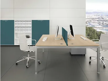 GATE - Office desk with cable management by Bralco - view 2