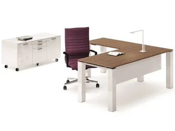 JET EVO - L-shaped office desk by Bralco - view 2