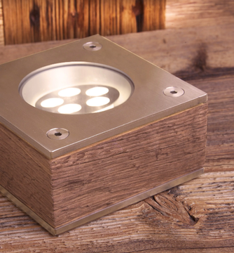 PEUGEOT - Walkover light stainless steel and wood steplight by Brillamenti - view 3