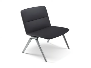 A-LOUNGE - Upholstered fabric guest chair by Brunner - view 2