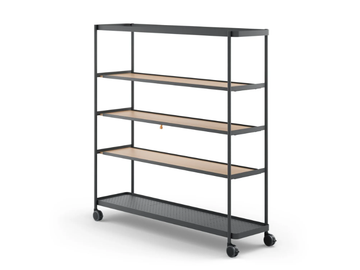 BOARDS - Steel office shelving with castors by Brunner - view 2