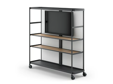 BOARDS - Steel office shelving with castors by Brunner - view 3