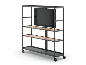 BOARDS - Steel office shelving with castors by Brunner - view 2