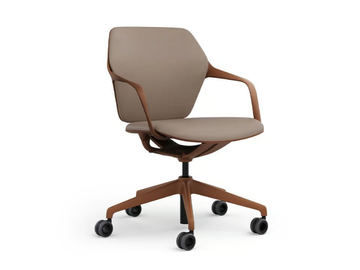 RAY WORK - Swivel chair with 5-spoke base with armrests by Brunner - view 2