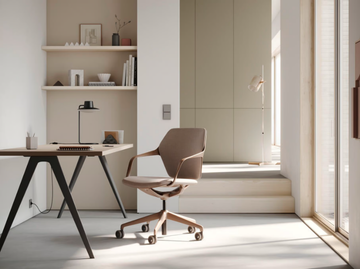 RAY WORK - Swivel chair with 5-spoke base with armrests by Brunner - view 3