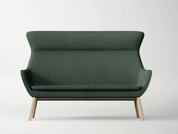 CRONA LOUNGE - High-back fabric sofa by Brunner - view 2