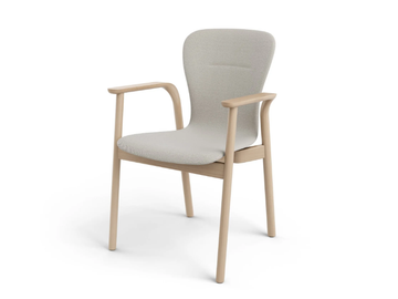 FEEL - Stackable chair with armrests by Brunner - view 2